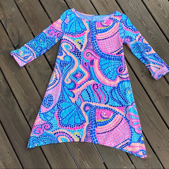 Lilly Pulitzer Dresses & Skirts - Lilly Pulitzer -Edna Tile Wave swing t-shirt dress